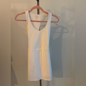 Calvin Klein Cream Strapless-Look V-Neck Mini Dress
